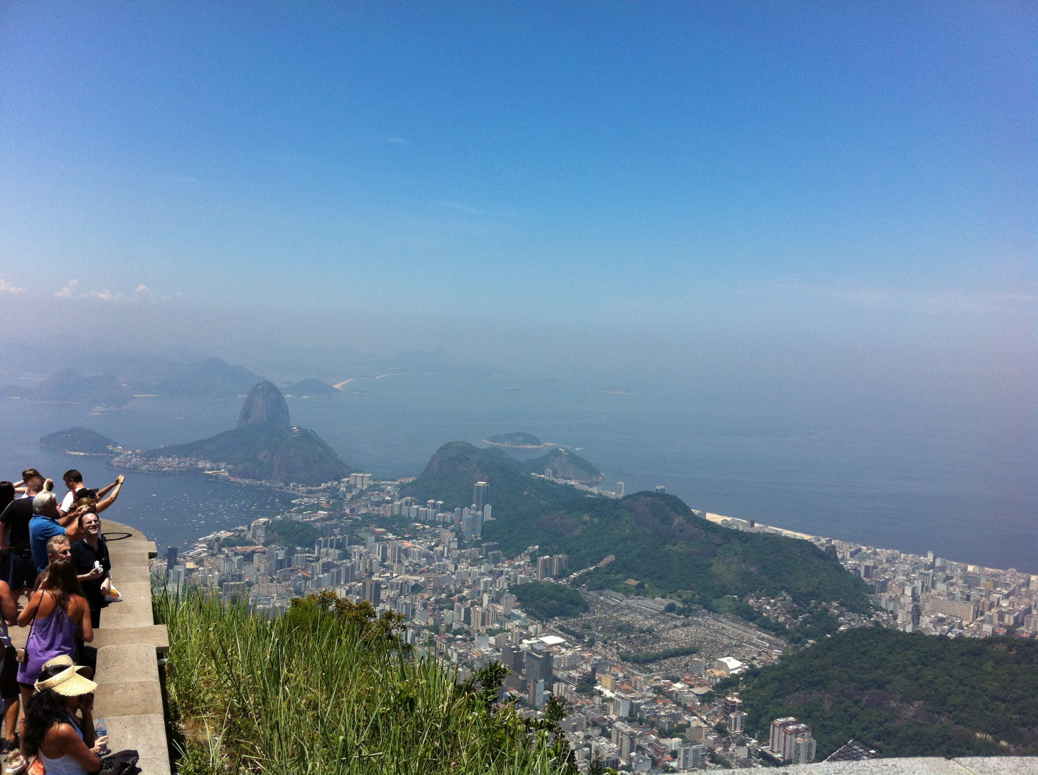 Tourists at Christ the Redeemer