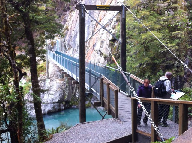 Blue Pools hanging bridge