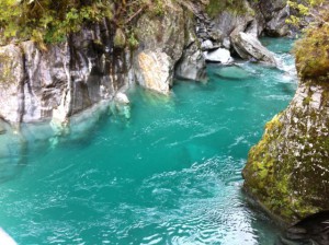 Blue Pools ice-cold water