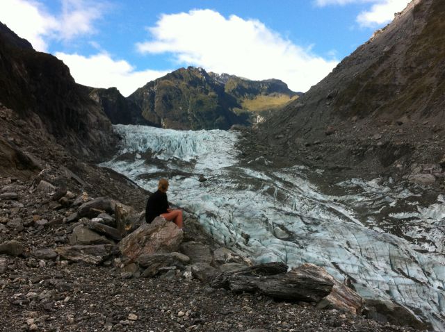 Fox Glacier visitor