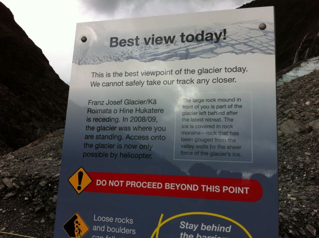 Franz Josef Glacier glacier warning