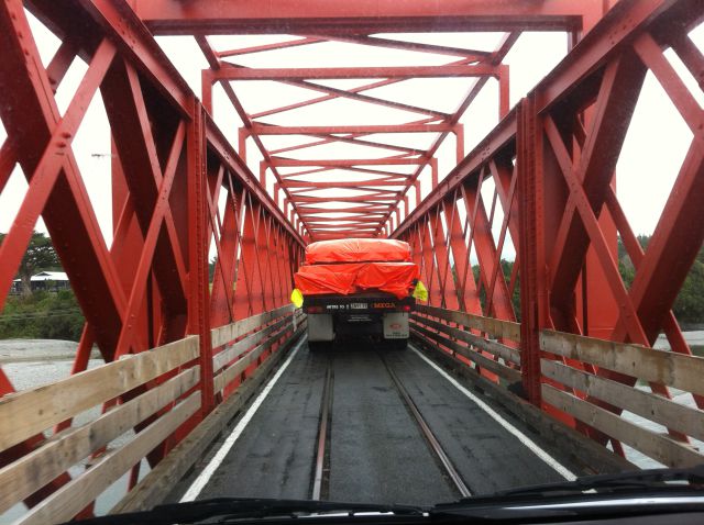New Zealand campervan trip, a Greymouth bridge New Zealand campervan trip, a Greymouth bridge