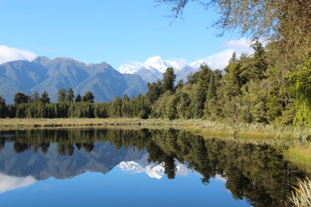 Lake Matheson and Mount Cook