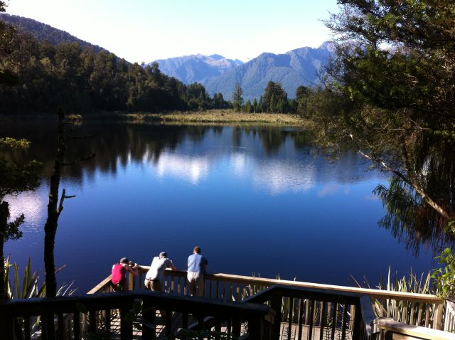 Lake Matheson Jetty viewpoint