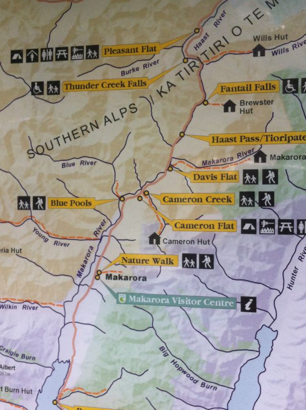 Mount Aspiring hiking map