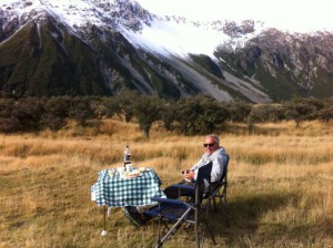 Mount Cook picknic