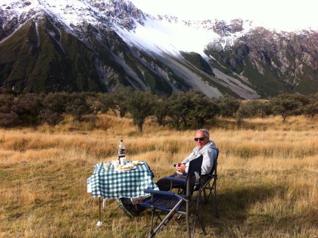 Mount Cook picknic
