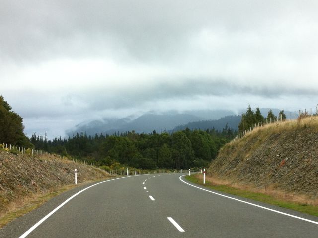 Driving in New Zealand, the West Coast road