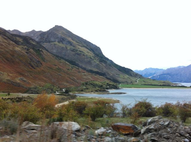 West Coast to Queenstown mountain view