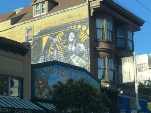 Haight Ashbury painted wall