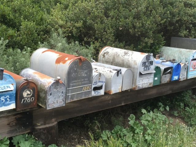 Muir Beach mailboxes