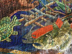 Napa California fountain mosaics