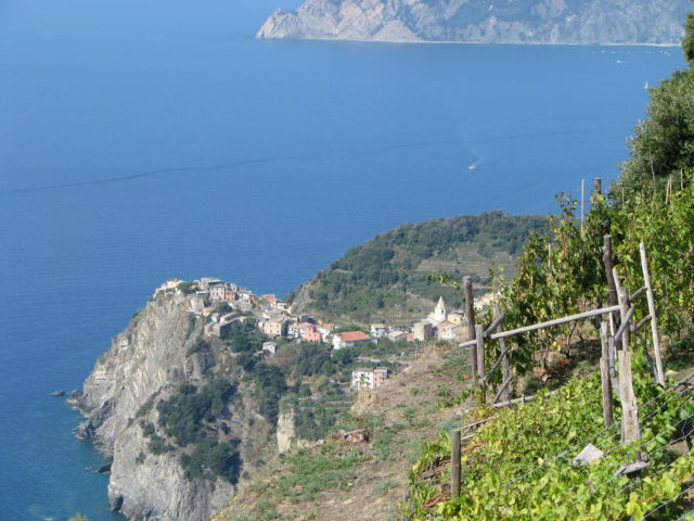 Cinque Terre Corniglia from trail Cinque Terre Corniglia from trail