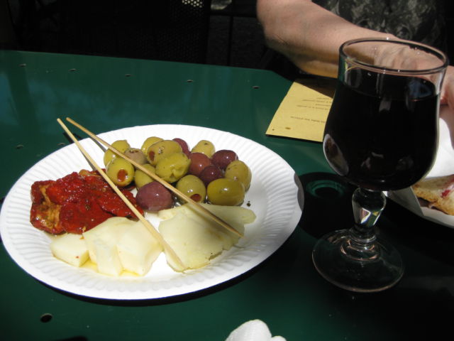 An Italian lunch, agriturismo holiday in Tuscany
