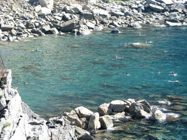 Hiking Cinque Terre Trails, Riomaggiore beach Riomaggiore beach