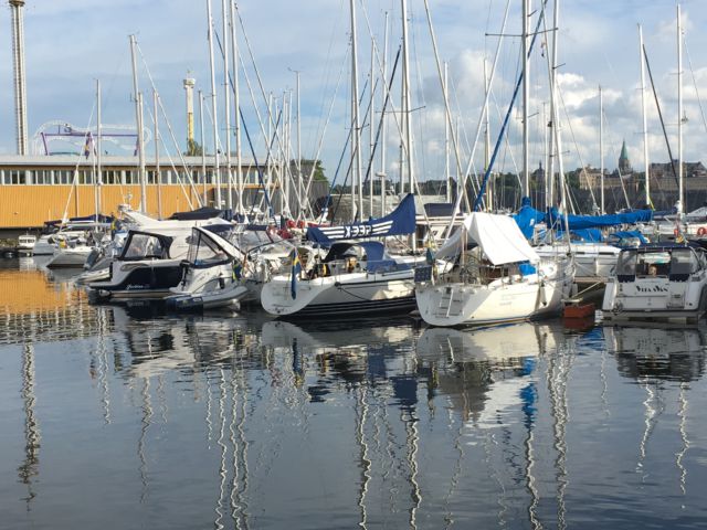 Stockholm marina view