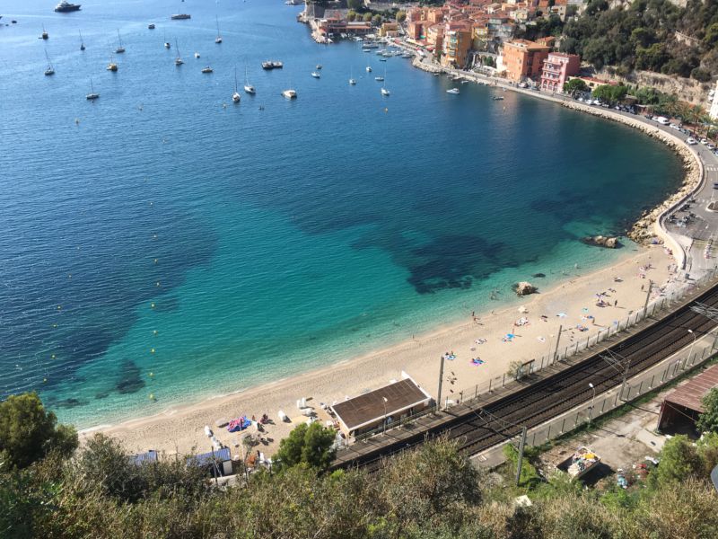 Villefrance train station in the French Riviera