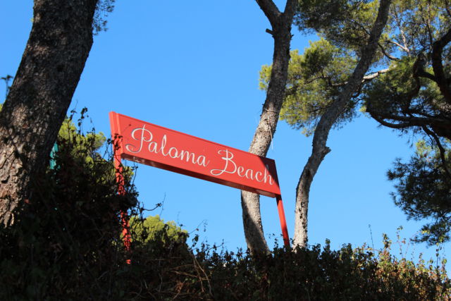 Cap-Ferrat-Saint-Jean Paloma beach sign