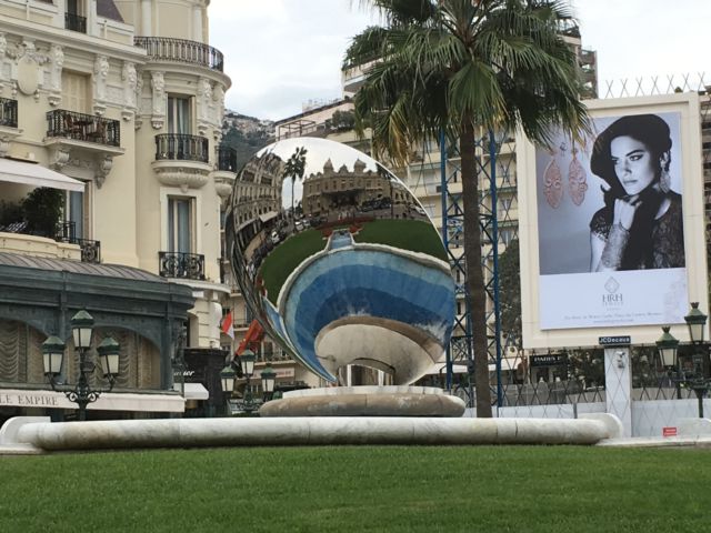 Monte Carlo Casino in a mirror
