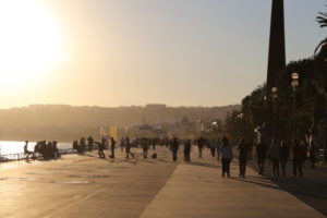Nice in one day, Promenade des Anglais sunset