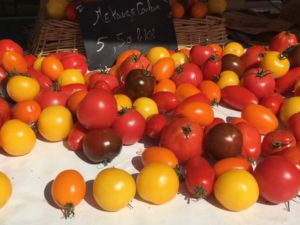 Nice street market tomatoes