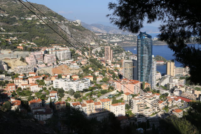One day in Monaco, view from the hills