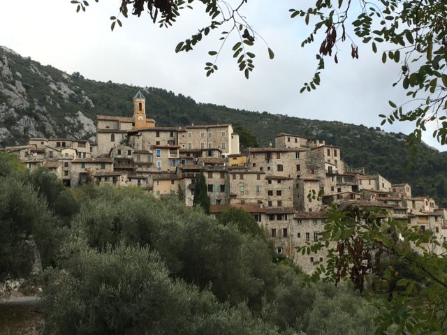 The mountain village of Peillon, France