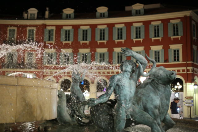 Place Massena fountain