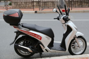 Police scooter in Monaco