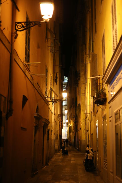 Street in Nice Old Town France
