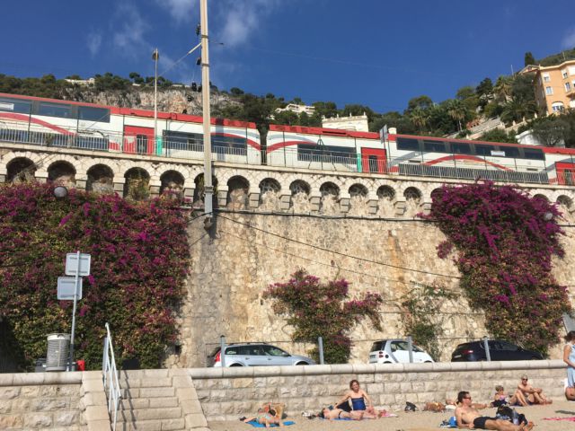 Walk around Cap-Ferrat, Villefrance train station