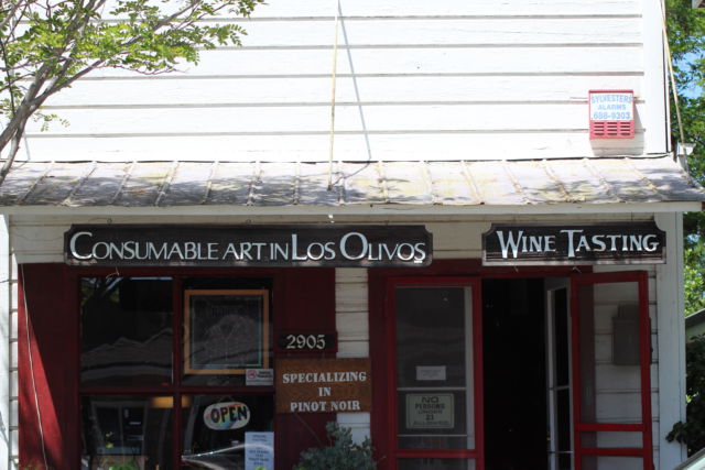 Los Olivos California tasting room