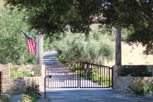 Santa Ynez Valley winery gate