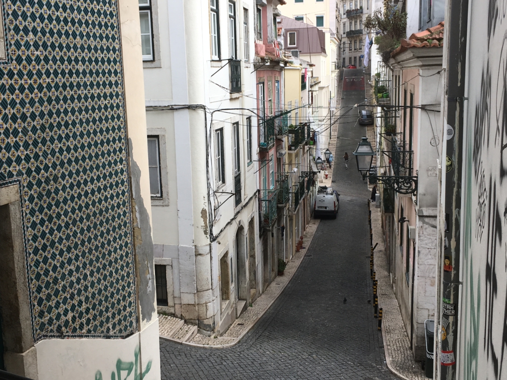 Bairro Alto street Lisbon Bairro Alto street view
