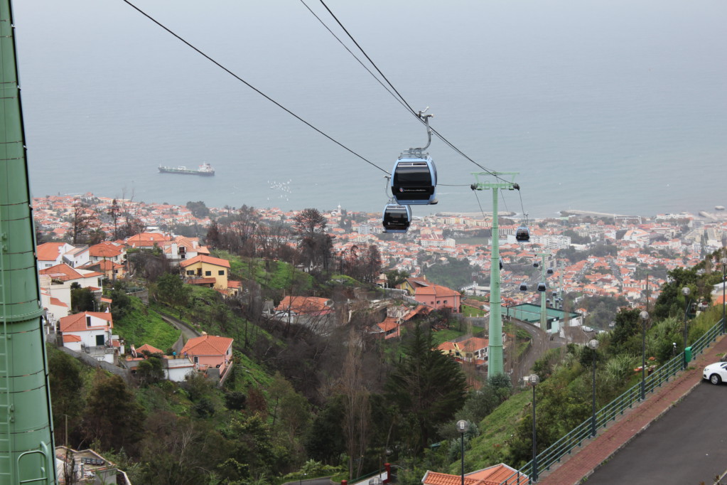 Cable car from Funchal to Monte