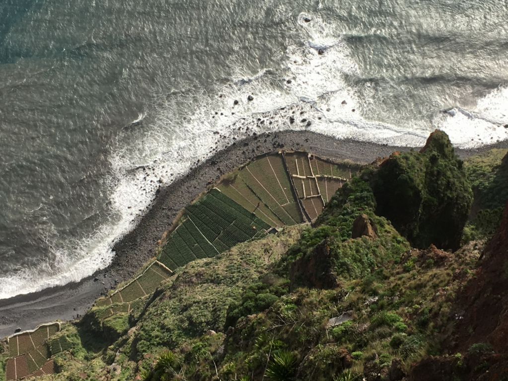 Cabo Girao viewpoint view to vineyards below