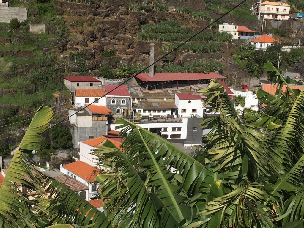 Calheta sugar mills from mountains