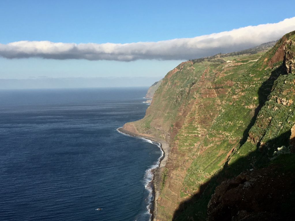 Coast view from Ponta do Pargo lighthouse