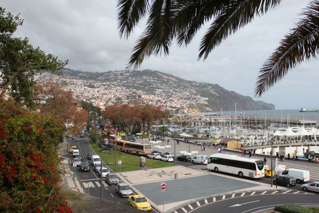 Exploring Funchal sights Funchal harbor 