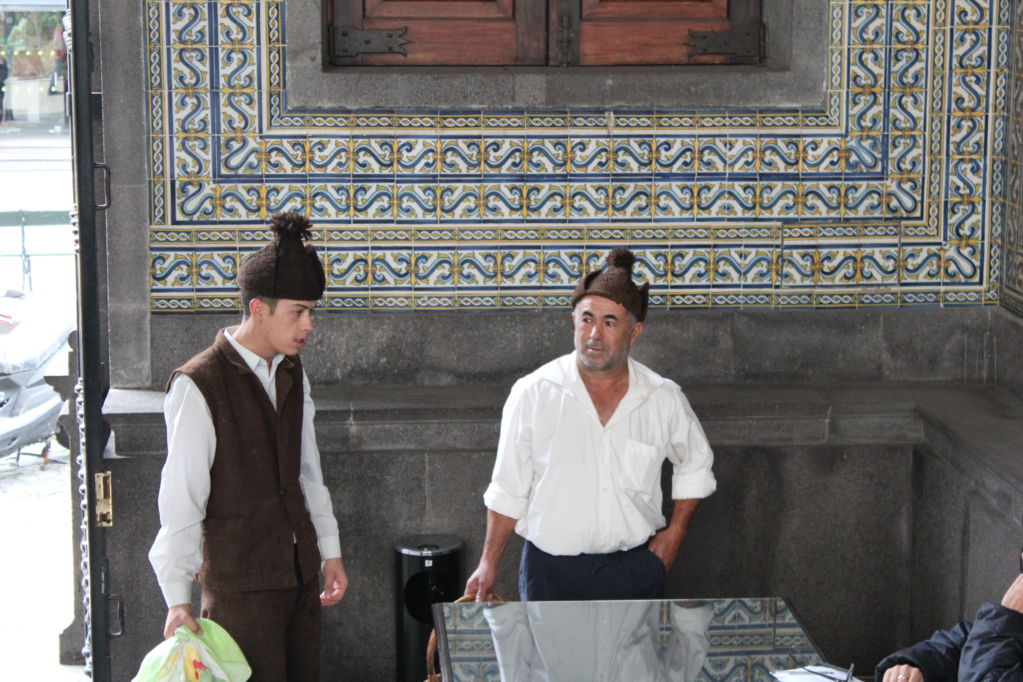 Funchal locals in traditional costumes
