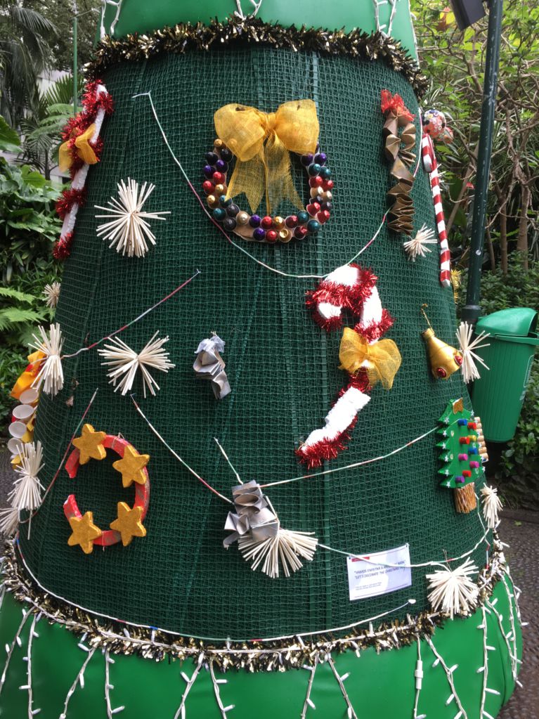 Funchal municipal park Christmas tree