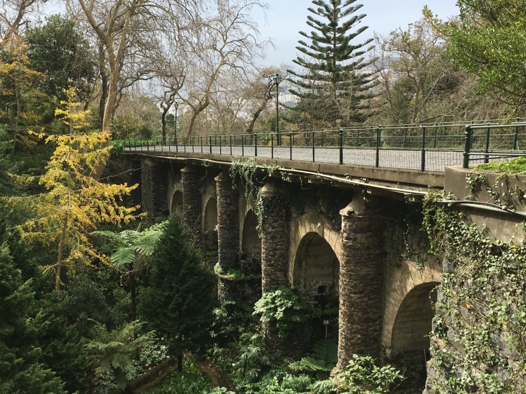 Old railway bridge in Monte, Madeira