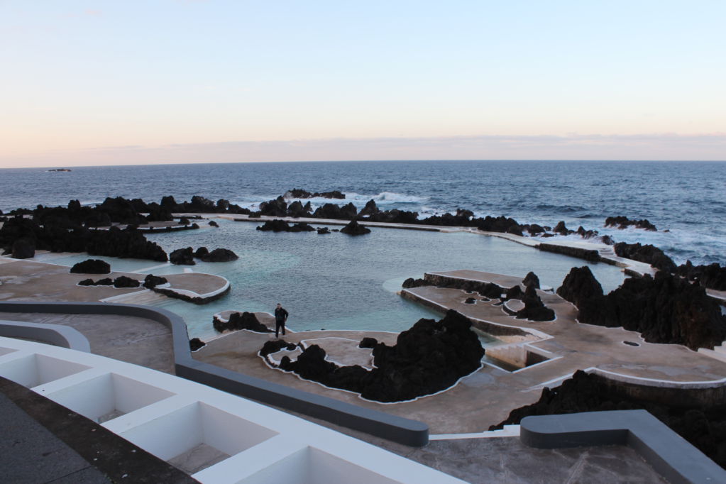 Driving in Madeira, Porto Moniz natural swimming pools