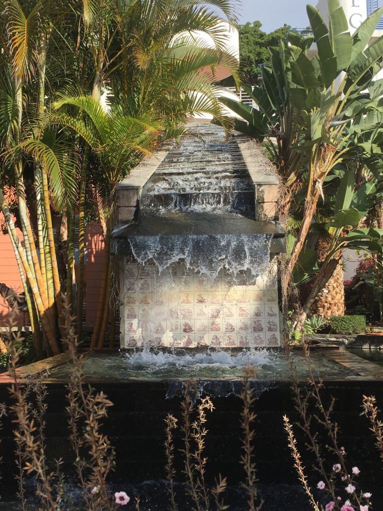 Royal Savoy Funchal garden and waterfall