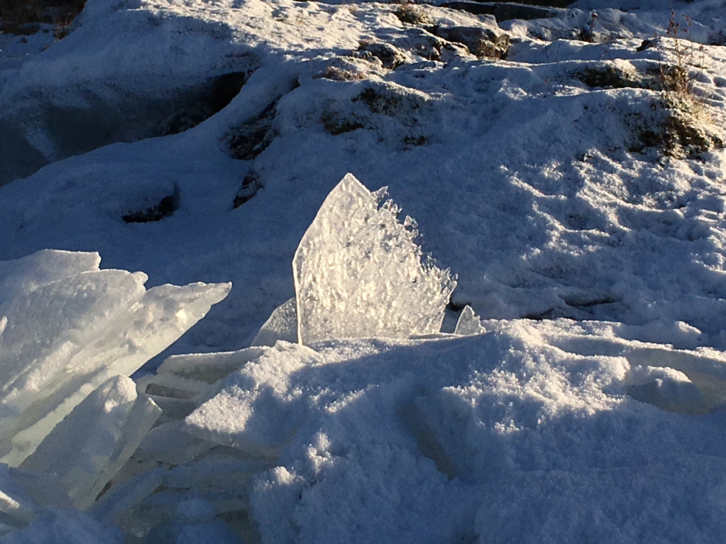 Ice sometimes looks like glass