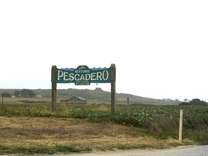 Historic village of Pescadero, California