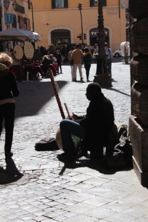 A Rome Street Musician A Rome Street Musician