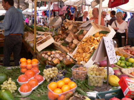Campo dei Fiori vegetables, Rome Campo dei Fiori market stalls