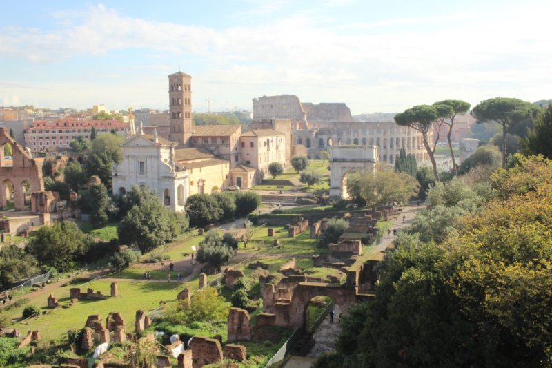 Forum Romanum, Rome Roman Forum and Colosseum