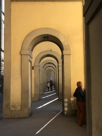 Florence old town arcade